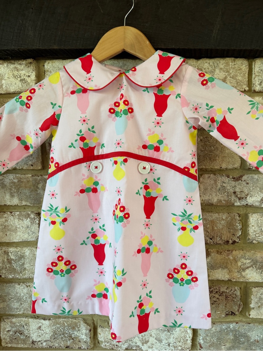 The Beaufort Bonnet Company | TBBC Pink Floral Vase Print Dress | 3T